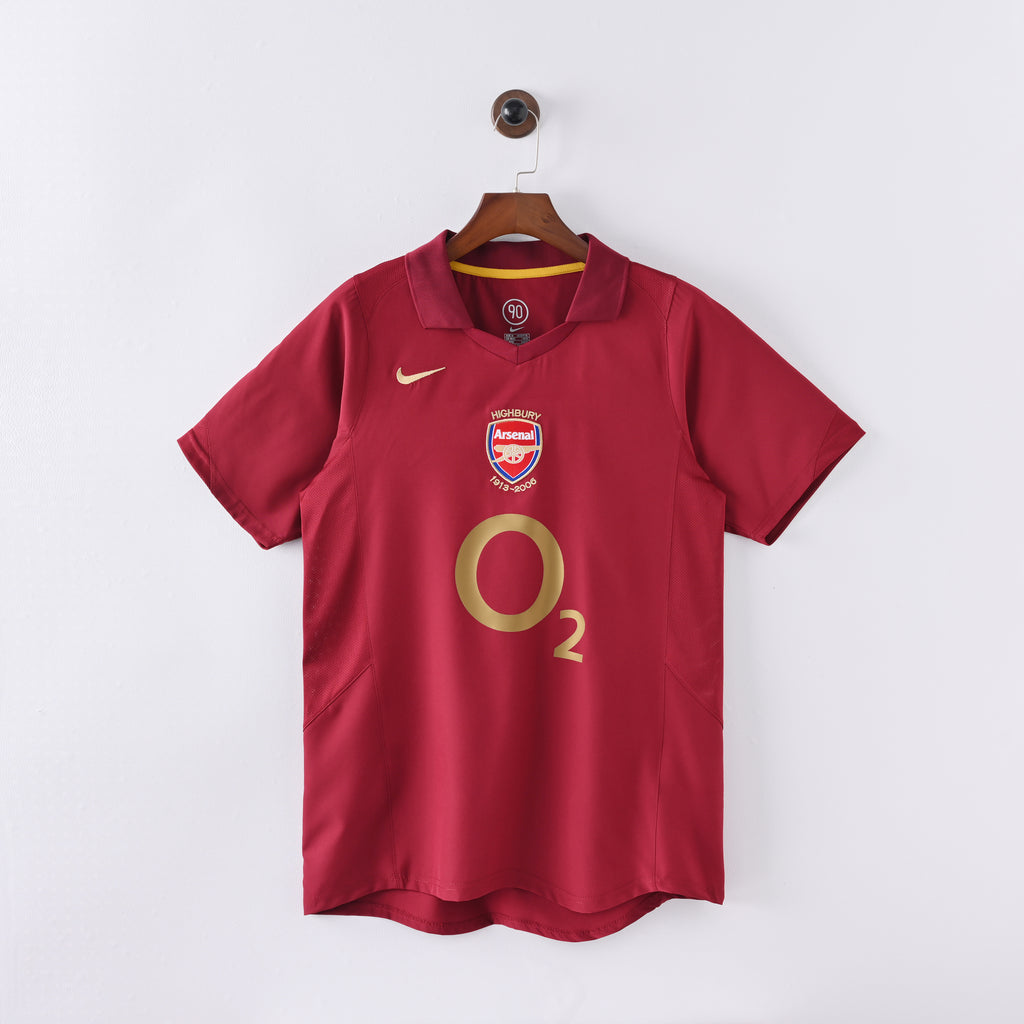 Camisa Arsenal Burgundy 05/06