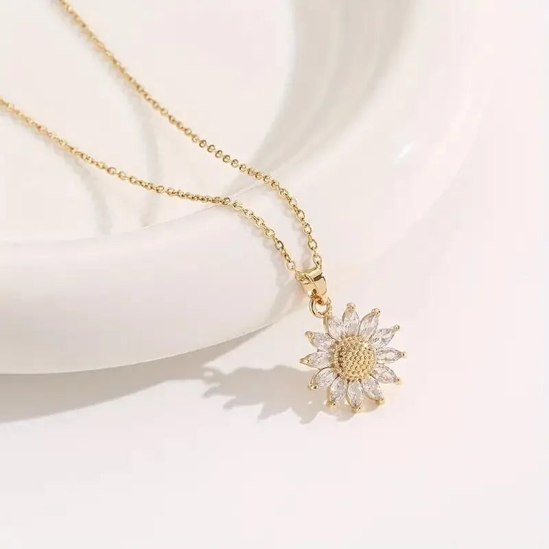 Colar Flor do Sol 🌻 – Laço de amor